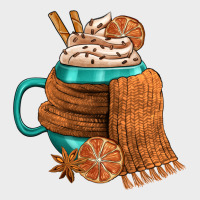 Winter Coffee Cup With Scarf Urban Hoodie | Teevron