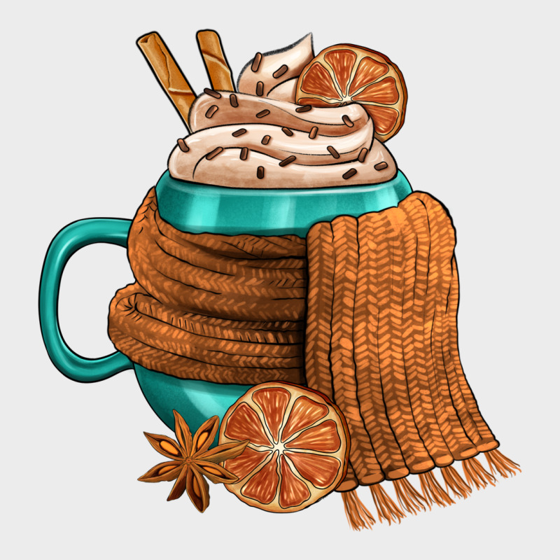 Winter Coffee Cup With Scarf Urban Hoodie by FaDigitalArtStudio | Teevron