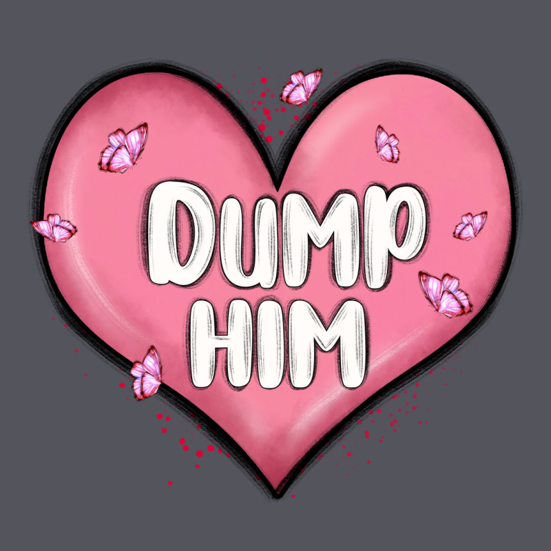 Dump Him Valentines Day Vintage Hoodie by MaliasSmallBusiness | Teevron