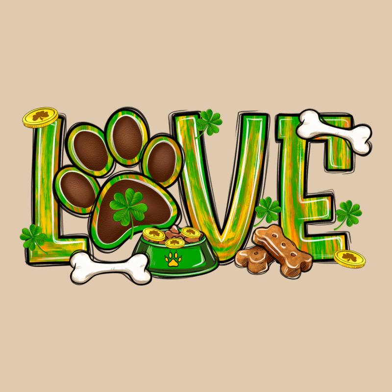 St. Patrick's Day Love Dog Paw Heavyweight Sweatshirt by BundleAndBundleShop | Teevron