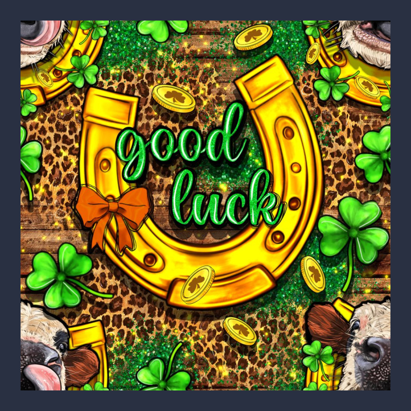 St. Patricks Good Luck With Cow Digital Paper Heavyweight Sweatshirt by BundleAndBundleShop | Teevron