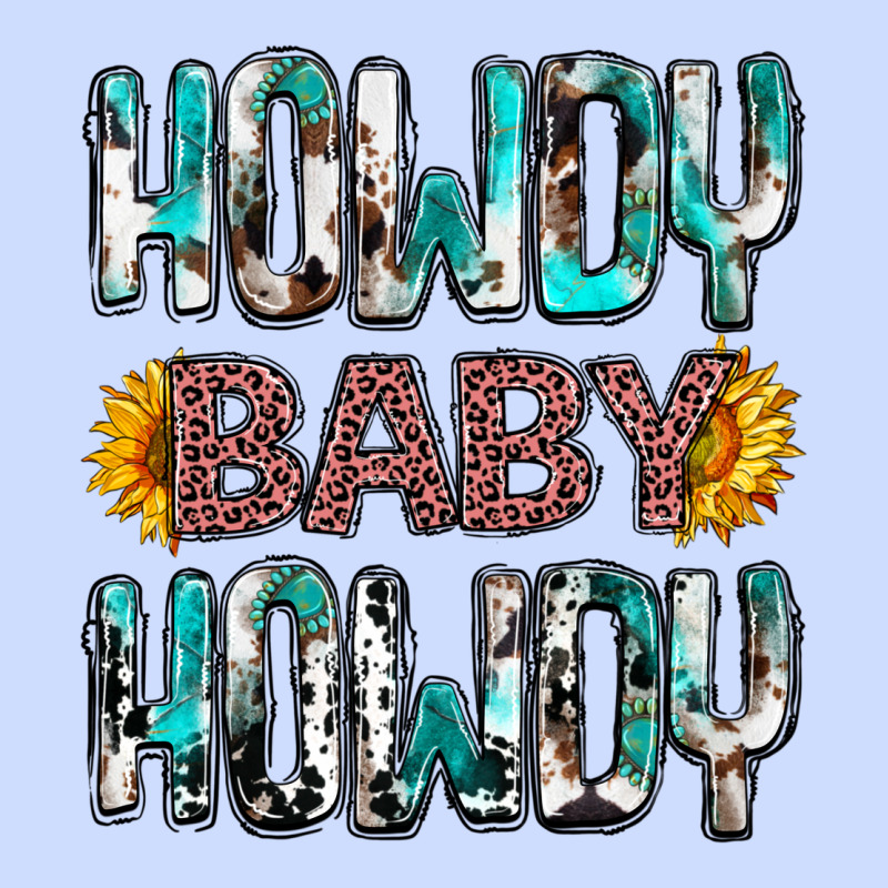 Western Howdy Baby Howdy Urban Heavy Tee by NancyCooperArtShop | Teevron