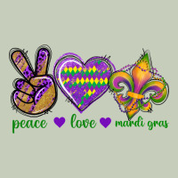 Peace Love Mardi Gras Long Sleeve Tee | Teevron