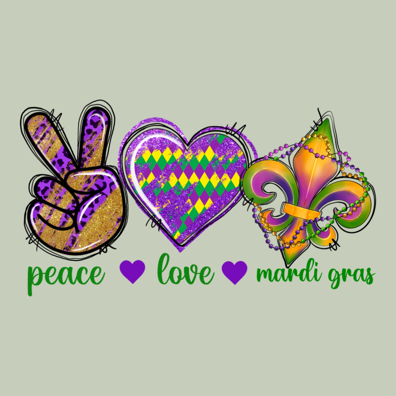Peace Love Mardi Gras Long Sleeve Tee by BundleAndBundleShop | Teevron