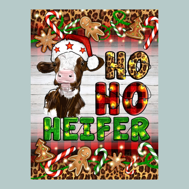 Christmas Ho Ho Ho Heifer Heavy Core Tee by Artiststas | Teevron