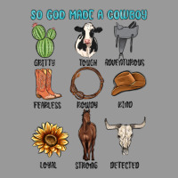 So God Made A Cowboy Vintage Hoodie | Teevron