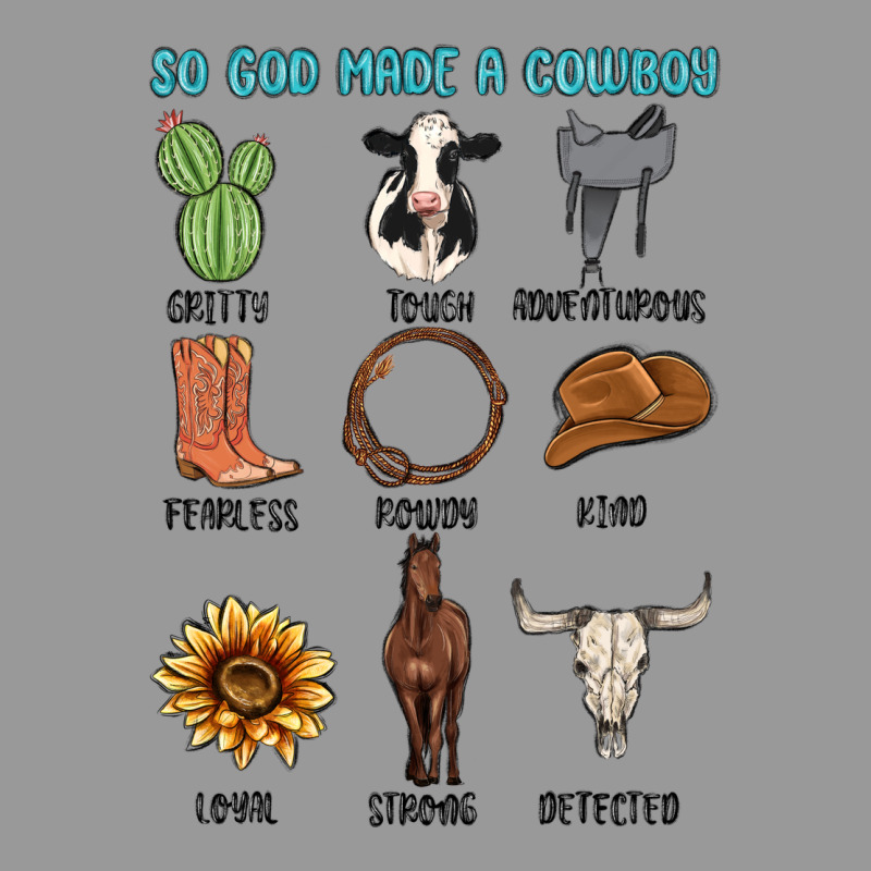 So God Made A Cowboy Vintage Hoodie by MaliasSmallBusiness | Teevron