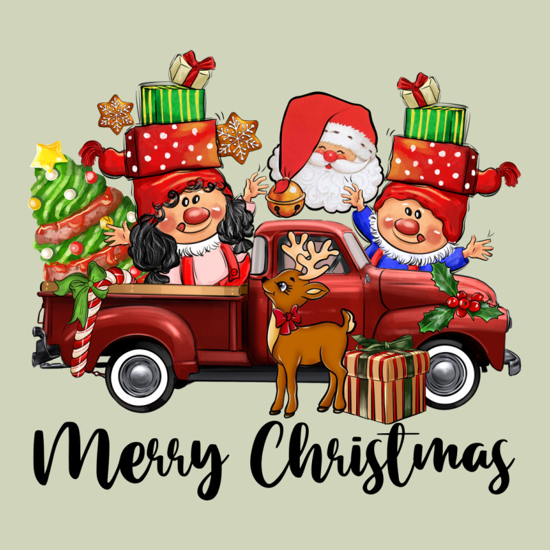 Merry Christmas Truck Gnomies Heavyweight Hoodie by CowGirlArtShop | Teevron