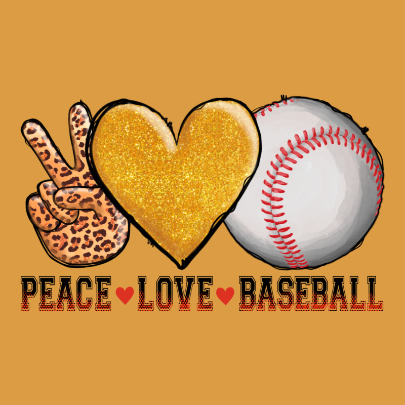 Peace Love Baseball Urban Heavy Tee by AdoDesignShop | Teevron