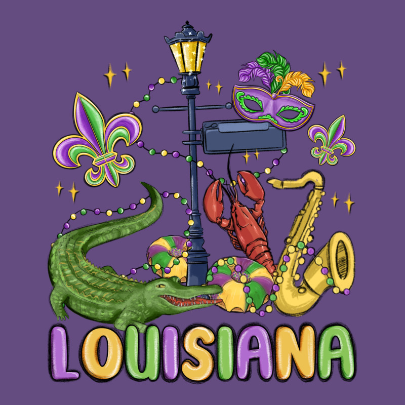 Louisiana Mardi Gras Vintage Hoodie by MaliasSmallBusiness | Teevron