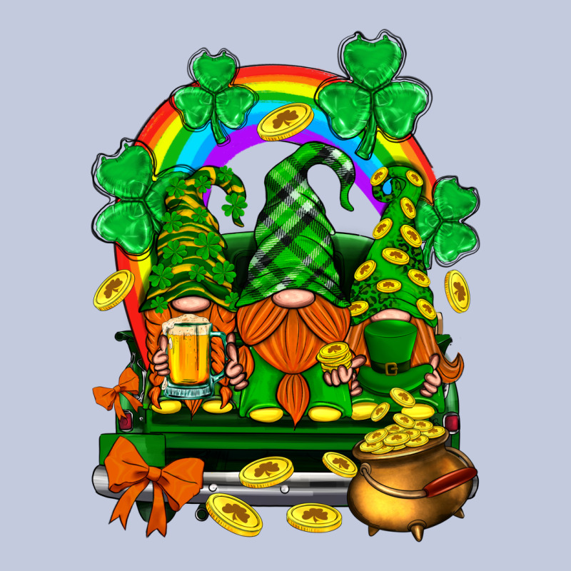St. Patricks Gnomes Truck With Rainbow Long Sleeve Tee by BundleAndBundleShop | Teevron