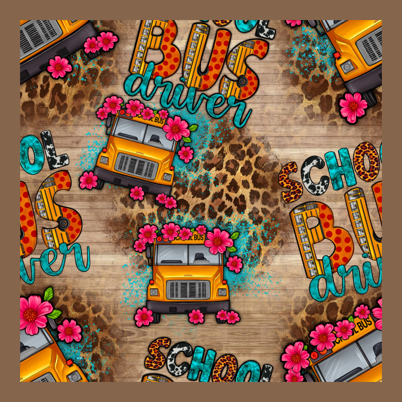 School Bus Driver And Flower Seamless Patterns Premium Tee by BundleAndBundleShop | Teevron