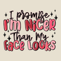 I Promise I'm Nicer Than My Face Looks Urban Heavy Tee | Teevron