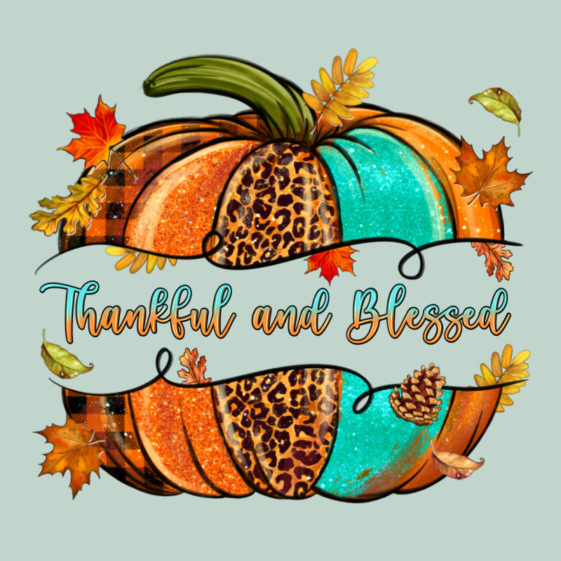Pumpkin Thankful And Blessed Zipper Hoodie by NancyCooperArtShop | Teevron