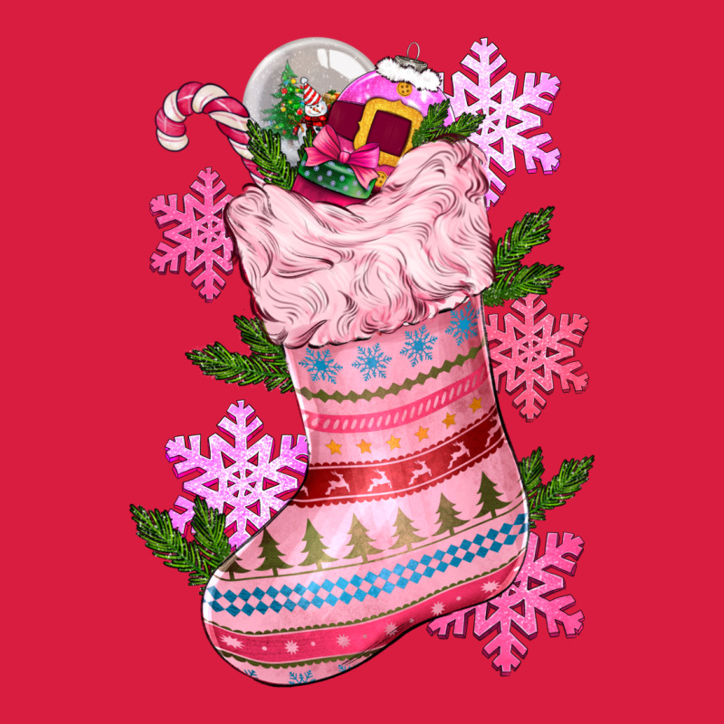 Pink Christmas Socks Premium Hoodie by CowGirlArtShop | Teevron