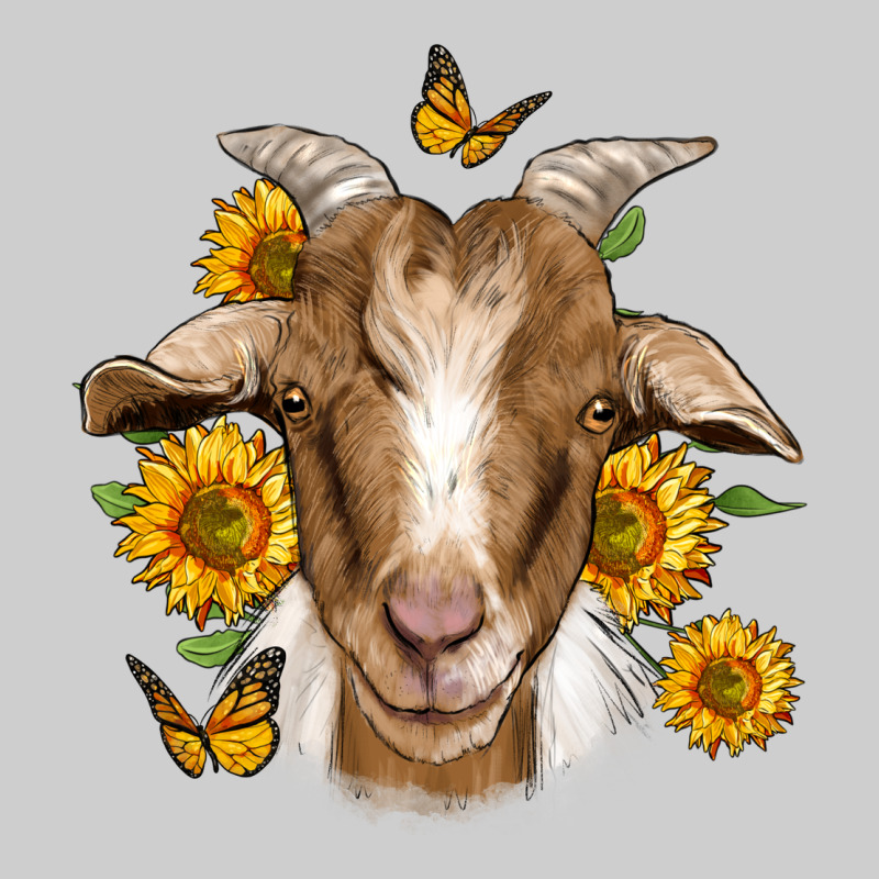 Sunflower Goat Premium Tee by Jasminsmagicworld | Teevron