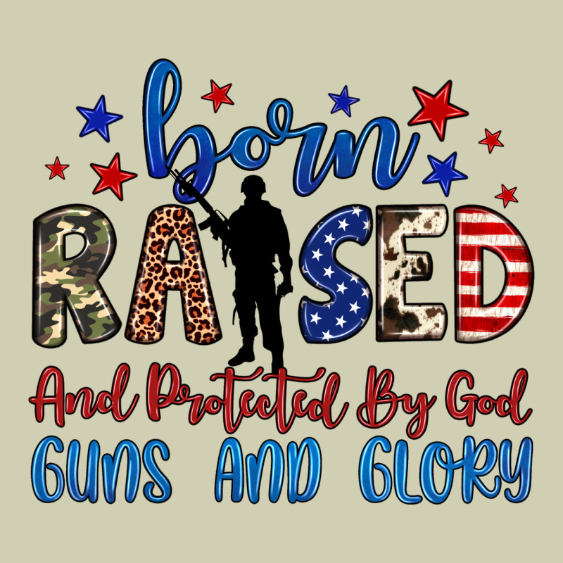 Born Raised And Protected By God Guns And Glory Heavy Core Tee by JahusDesignShop | Teevron