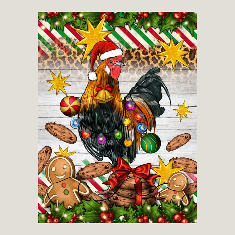Christmas Rooster Heavy Core Tee by Artiststas | Teevron