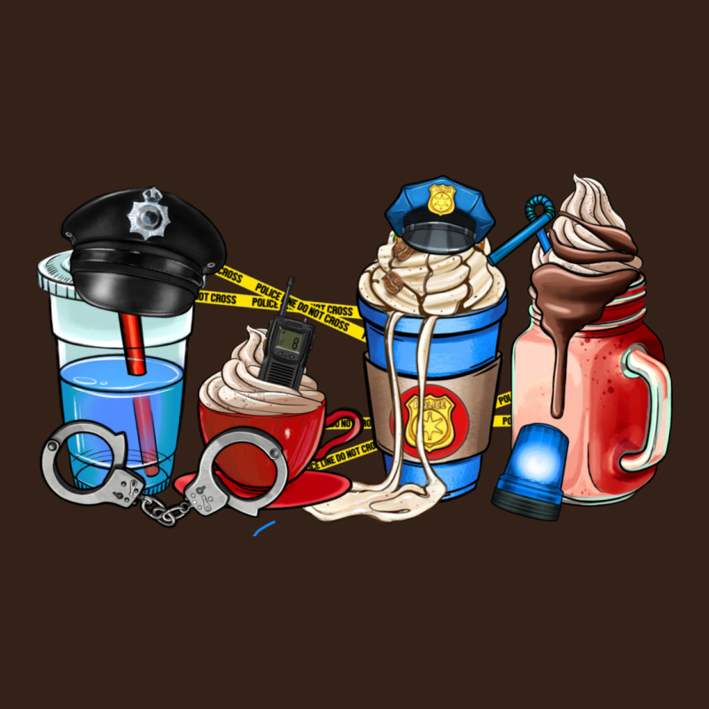 Police Coffee Cup Heavy Core Tee by AdoDesignShop | Teevron