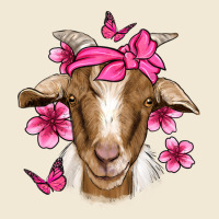 Pink Floral Bandana Goat Premium Tee | Teevron