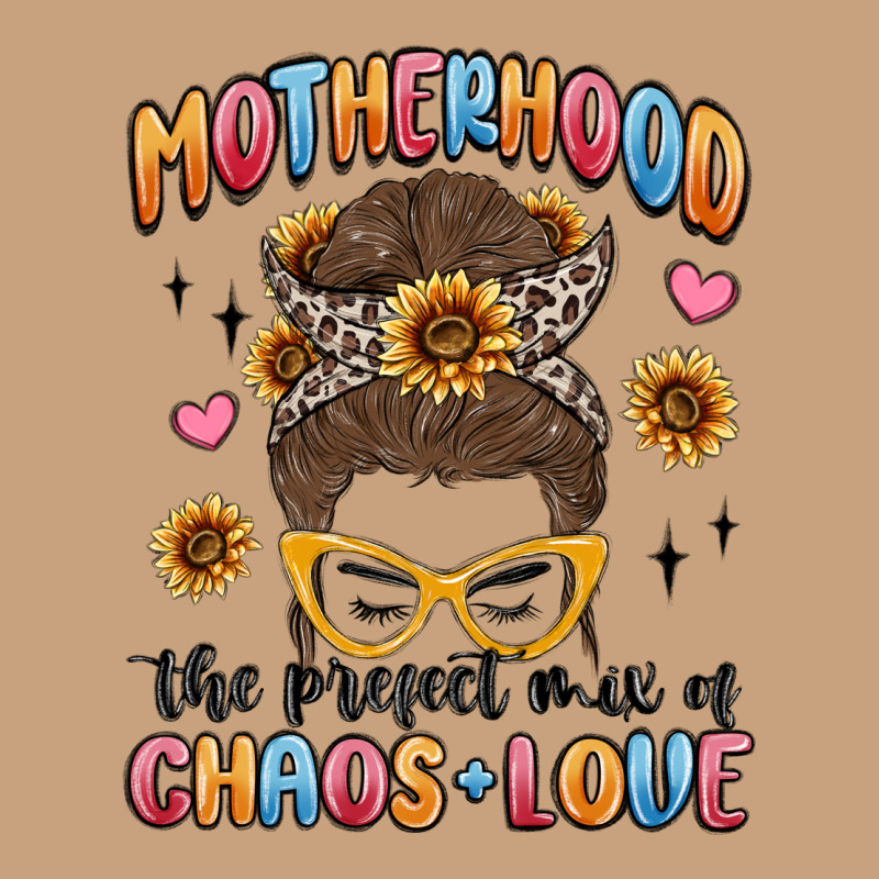 Motherhood The Perfect Mix Of Chaos And Love Vintage Tee by MaliasSmallBusiness | Teevron