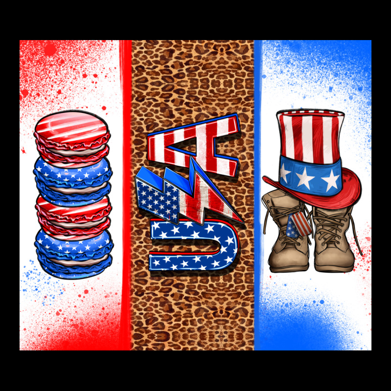Usa Macaroon And Boots Ladies Tee by AdoDesignShop | Teevron