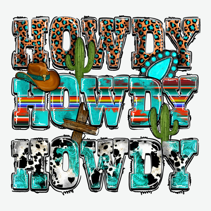 Western Howdy Howdy Howdy Urban Heavy Tee by NancyCooperArtShop | Teevron