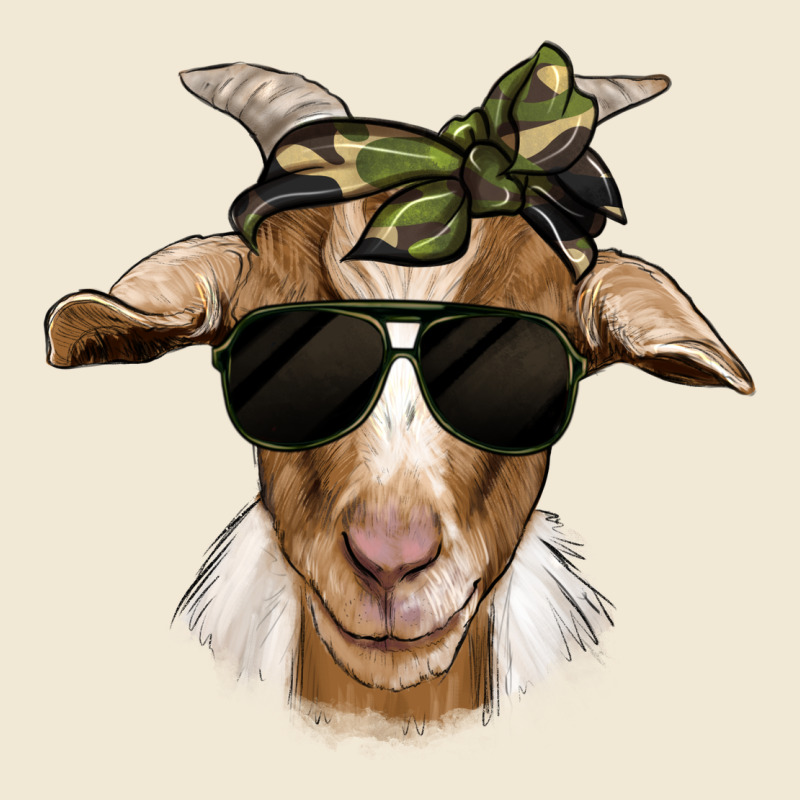 Camouflage Bandana Goat Premium Tee by Jasminsmagicworld | Teevron