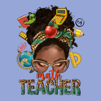 Math Teacher Life Afro Messy Bun Classic Tee | Teevron
