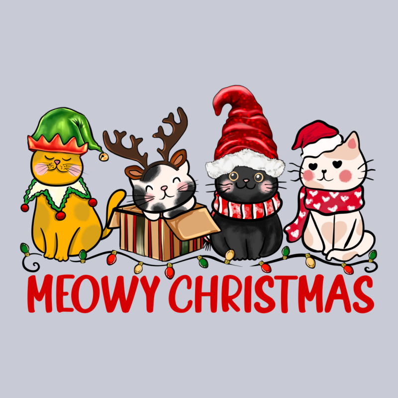 Meowy Christmas Heavyweight Hoodie by CowGirlArtShop | Teevron