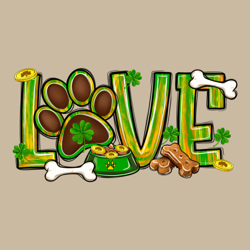St. Patrick's Day Love Dog Paw Long Sleeve Tee by BundleAndBundleShop | Teevron