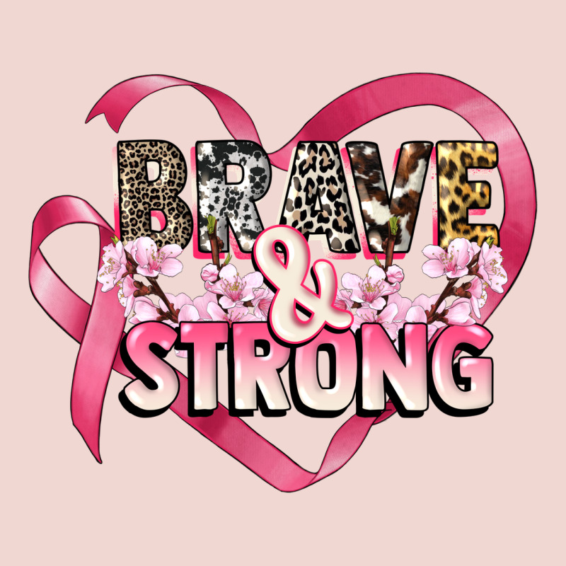 Brave And Strong Cancer Awareness Premium Sweatshirt by CowGirlArtShop | Teevron