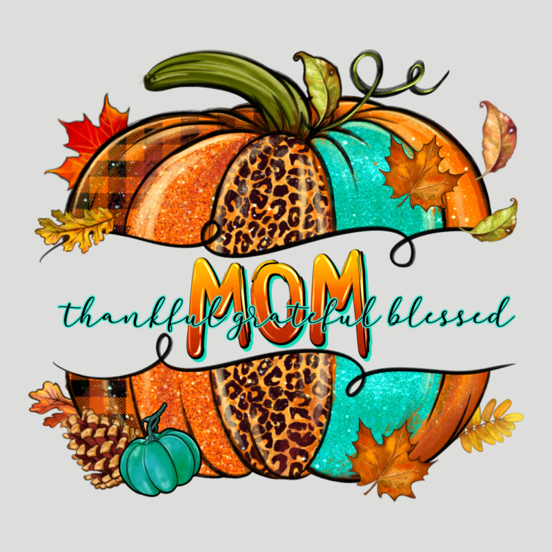 Thankful Grateful Blessed Mom Pumpkin Zipper Hoodie by NancyCooperArtShop | Teevron