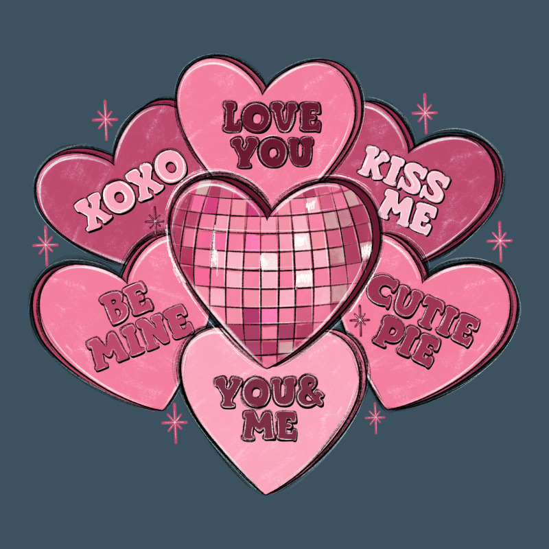 Valentines Conversation Hearts Urban Heavy Tee by MaliasSmallBusiness | Teevron