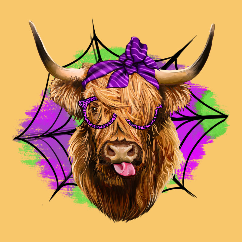 Halloween Highland Cow Vintage Hoodie by Jasminsmagicworld | Teevron