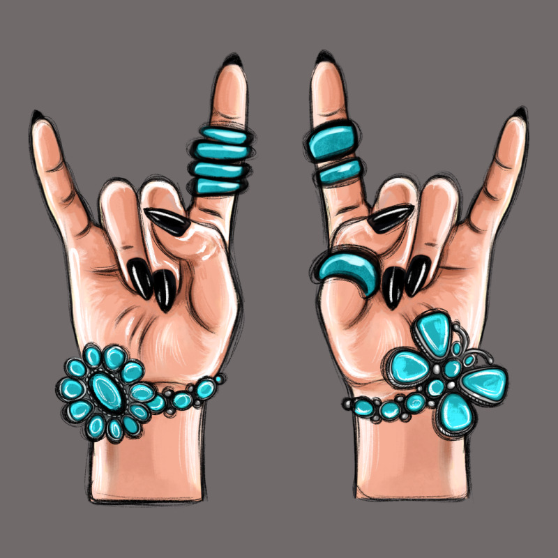 Gemstone Rock Hand Urban Heavy Tee by MaliasSmallBusiness | Teevron