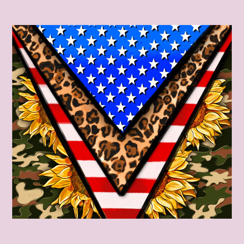 American Sunflower And Camouflage Ladies Tee by AdoDesignShop | Teevron