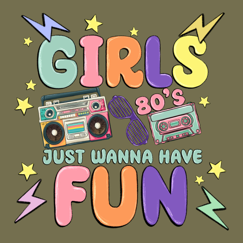 Girls Just Wanna Have Fun Vintage Hoodie by MaliasSmallBusiness | Teevron
