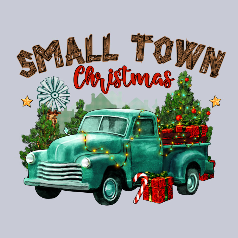 Small Town Christmas Heavyweight Hoodie by CowGirlArtShop | Teevron