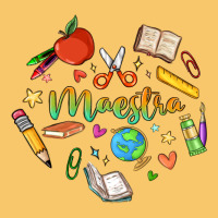 Maestra Teacher Heart Doodle Vintage Hoodie | Teevron