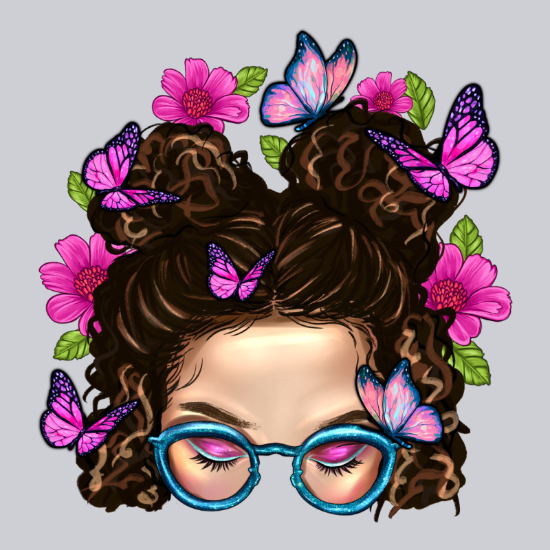 Messy Bun Mom With Butterfly Heavyweight Sweatshirt by BundleAndBundleShop | Teevron