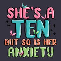 She's A Ten But So Is Her Anxiety Vintage Hoodie | Teevron