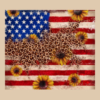 American Flag Leopard Sunflower Classic Tee | Teevron