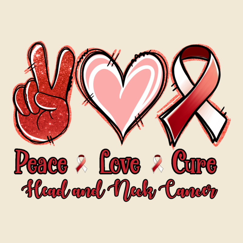 Peace Love Cure Head And Neck Cancer Premium Tee by Jasminsmagicworld | Teevron