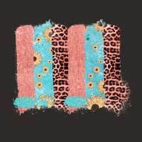 Sunflower Leopard Jute Pattern Brushstrokes Heavy Core Tee | Teevron