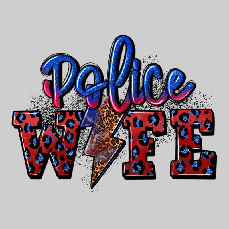 Police Wife With Lightning Bolt Premium Sweatshirt by CowGirlArtShop | Teevron