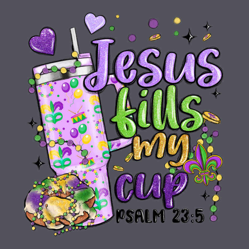 Mardi Gras Jesus Fills My Cup Vintage Hoodie by MaliasSmallBusiness | Teevron