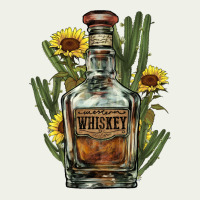 Western Whiskey Bottle Urban Heavy Tee | Teevron