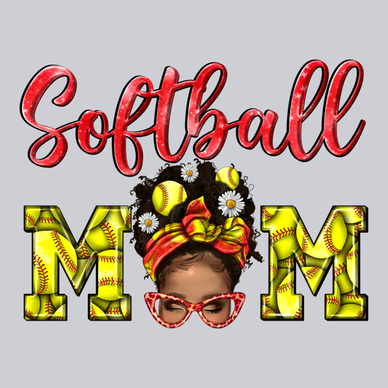 Softball Mom And Afro Messy Bun Mom Heavyweight Sweatshirt by BundleAndBundleShop | Teevron