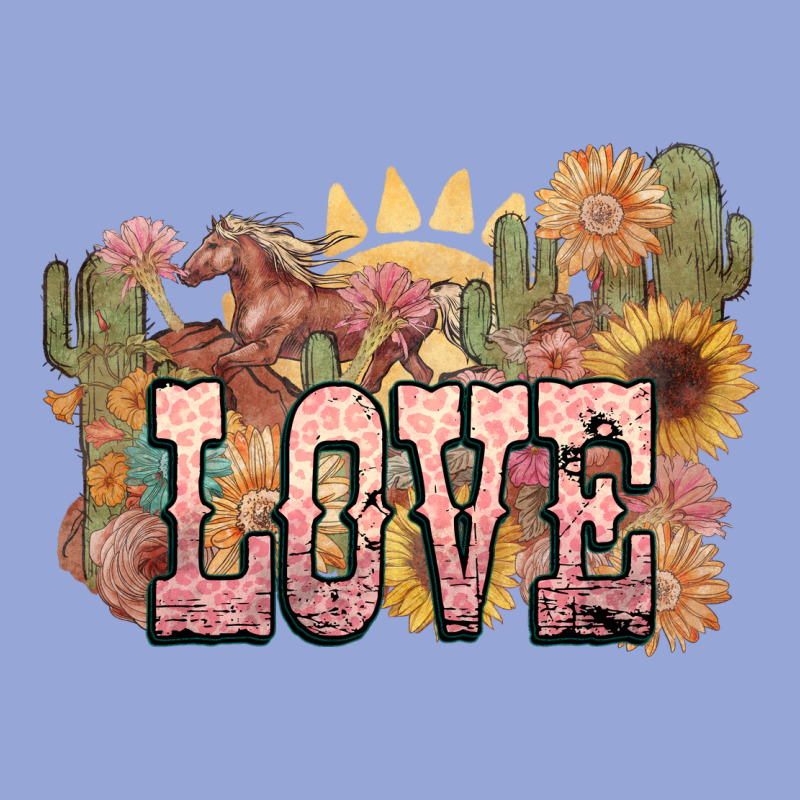 Love Horse Western Floral Classic Tee by NancyCooperArtShop | Teevron